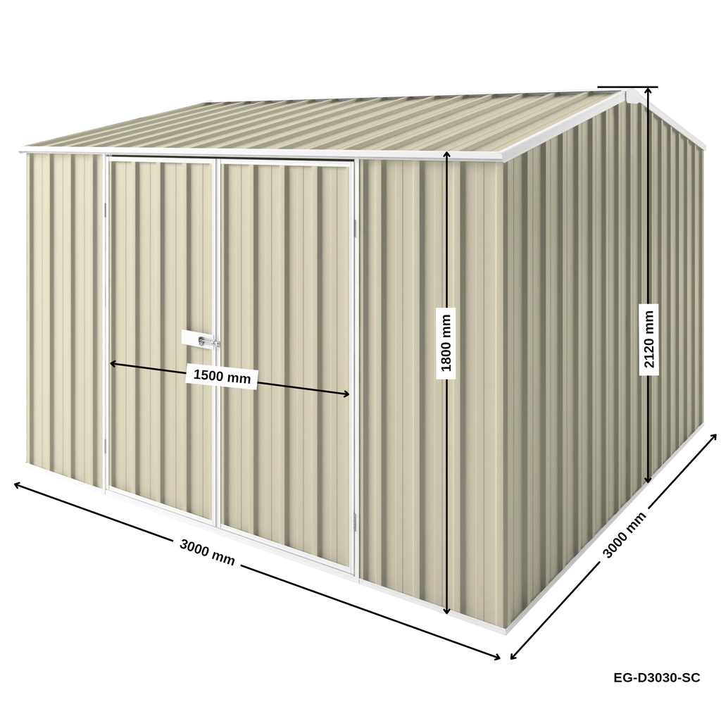 3m x 3m Gable Roof Garden Shed